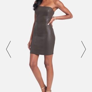 Bebe Vegan leather dress